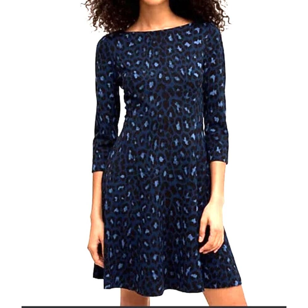 Kate Spade Broome Street Ponte Knit Leopard Print‎ Dress sz 2 NWOT